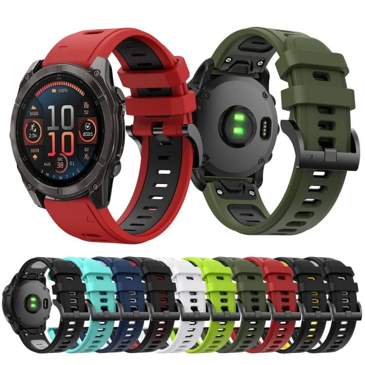 Sports Two Color 22mm Silicone Watch Band, Series 1