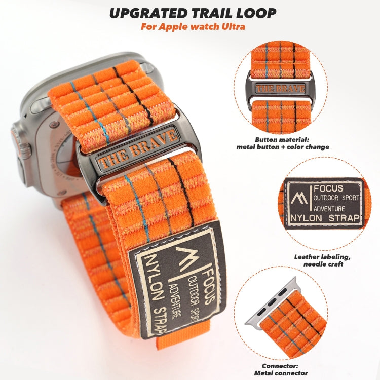 Two Sections Nylon Hook and Loop Fastener Watch Band, Series 5