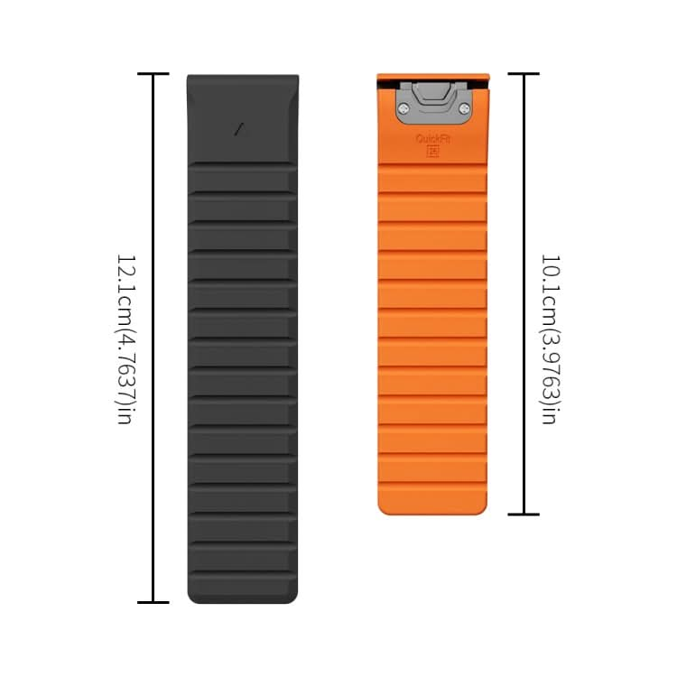 Dual Color Magnetic Quick Release 22mm Silicone Watch Band, Series 2