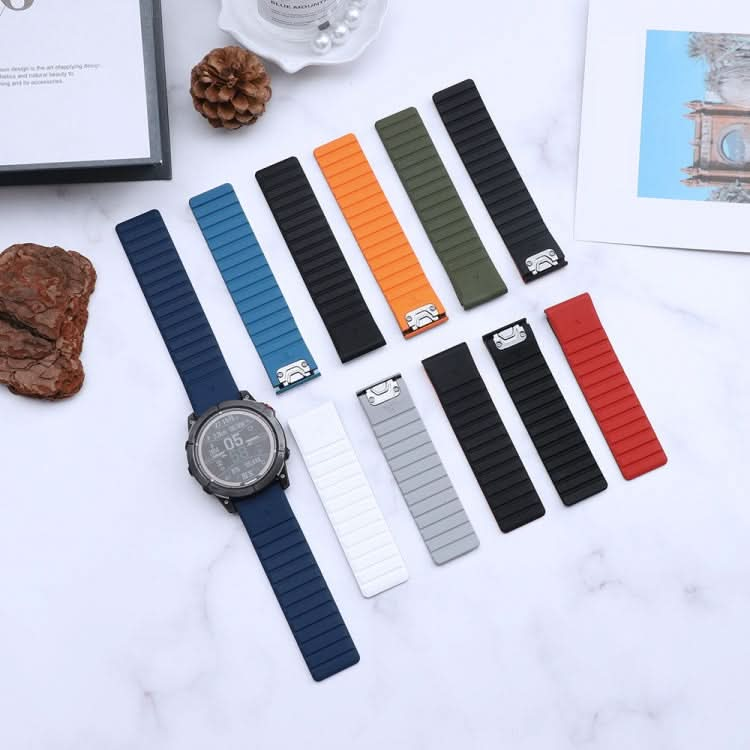 Dual Color Magnetic Quick Release 22mm Silicone Watch Band, Series 1