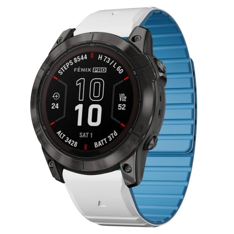 Dual Color Magnetic Quick Release 26mm Silicone Watch Band, Series 2