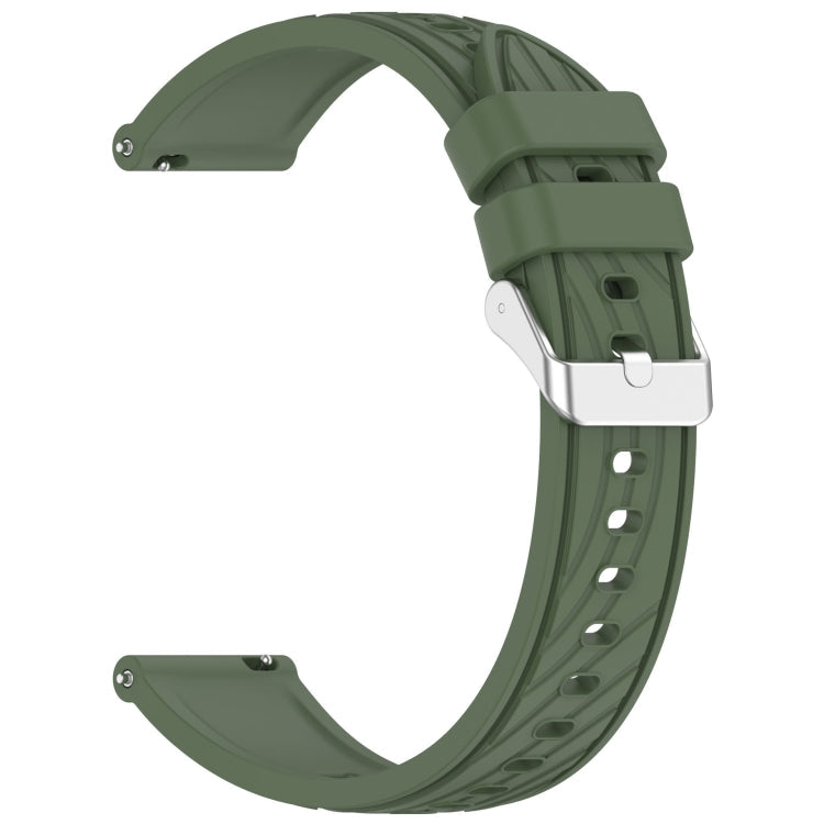 Stripe Texture Silicone 20mm Watch Band, Series 5