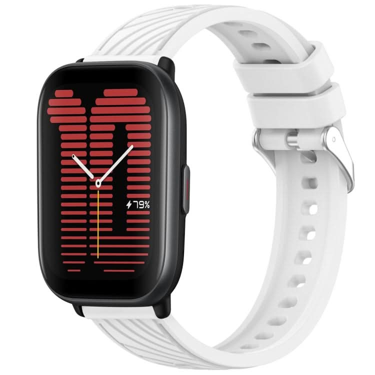 Stripe Texture 20mm Silicone Watch Band, Series 2