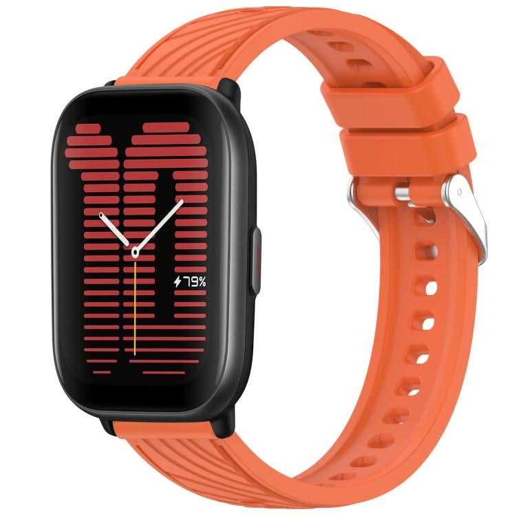 Stripe Texture 20mm Silicone Watch Band, Series 2