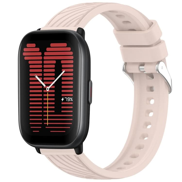 Stripe Texture 20mm Silicone Watch Band, Series 2