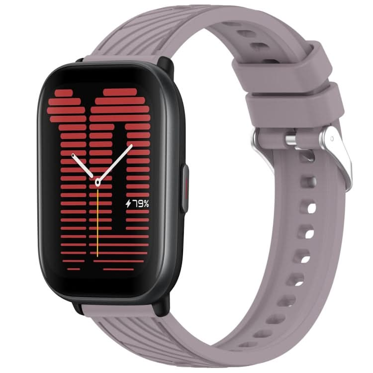 Stripe Texture 20mm Silicone Watch Band, Series 2