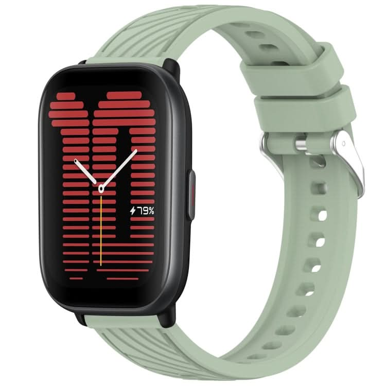 Stripe Texture 20mm Silicone Watch Band, Series 2