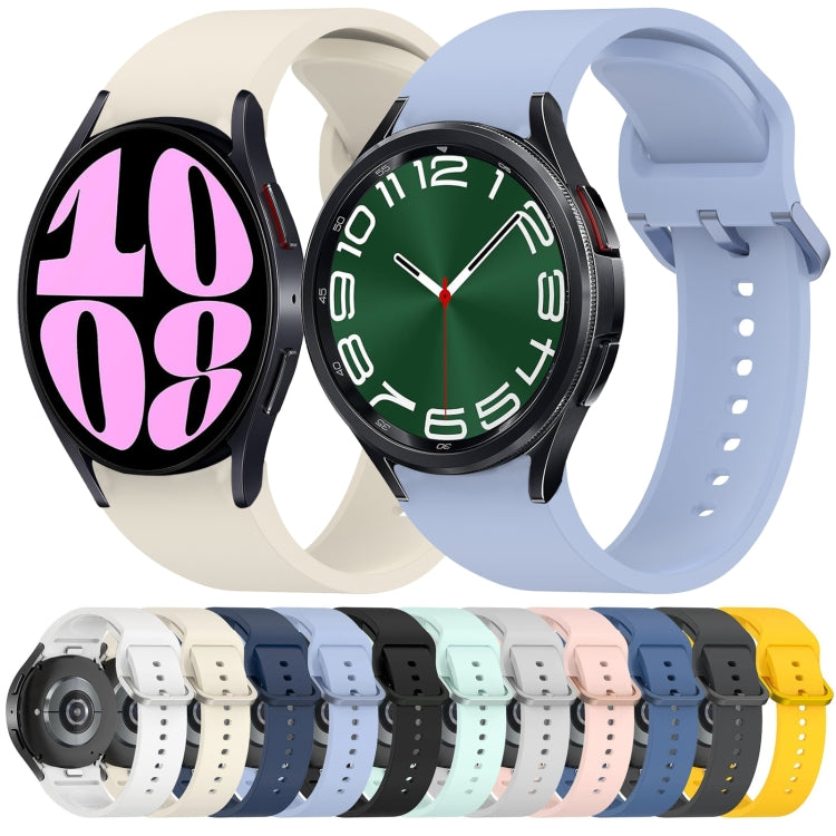 Solid Color Colorful Buckle Quick Release Silicone Watch Band, Series 1