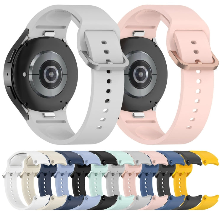 Solid Color Colorful Buckle Quick Release Silicone Watch Band, Series 1