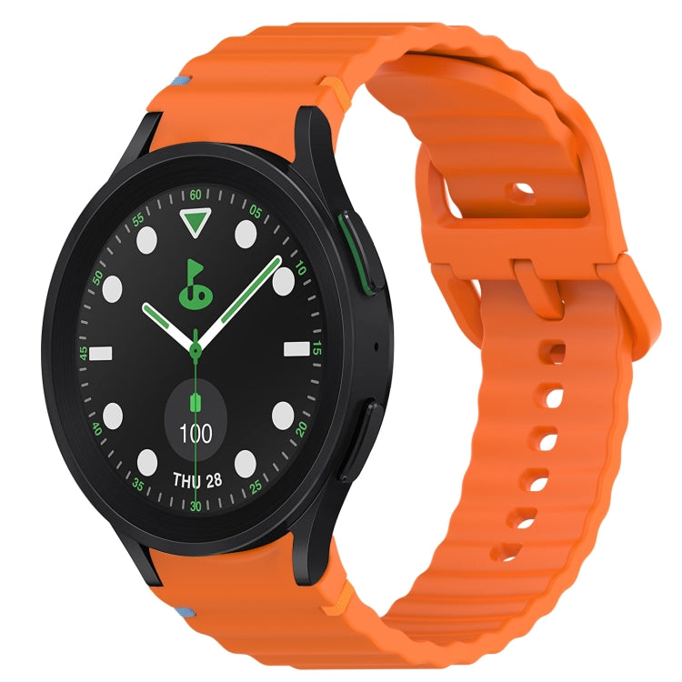 Wavy Grain Stitched Quick Release Silicone Watch Band, Series 2