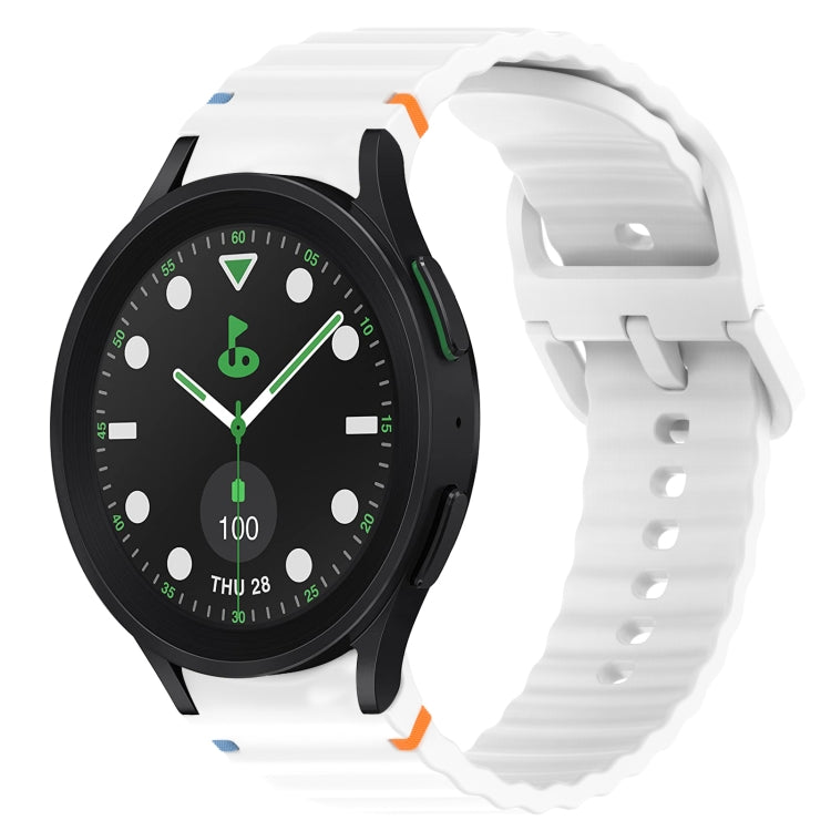 Wavy Grain Stitched Quick Release Silicone Watch Band, Series 2