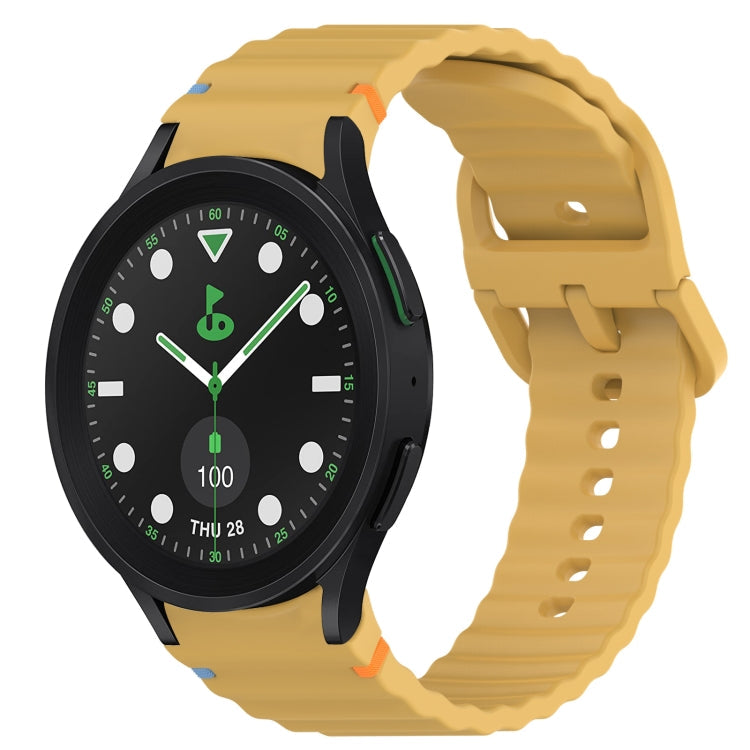 Wavy Grain Stitched Quick Release Silicone Watch Band, Series 2