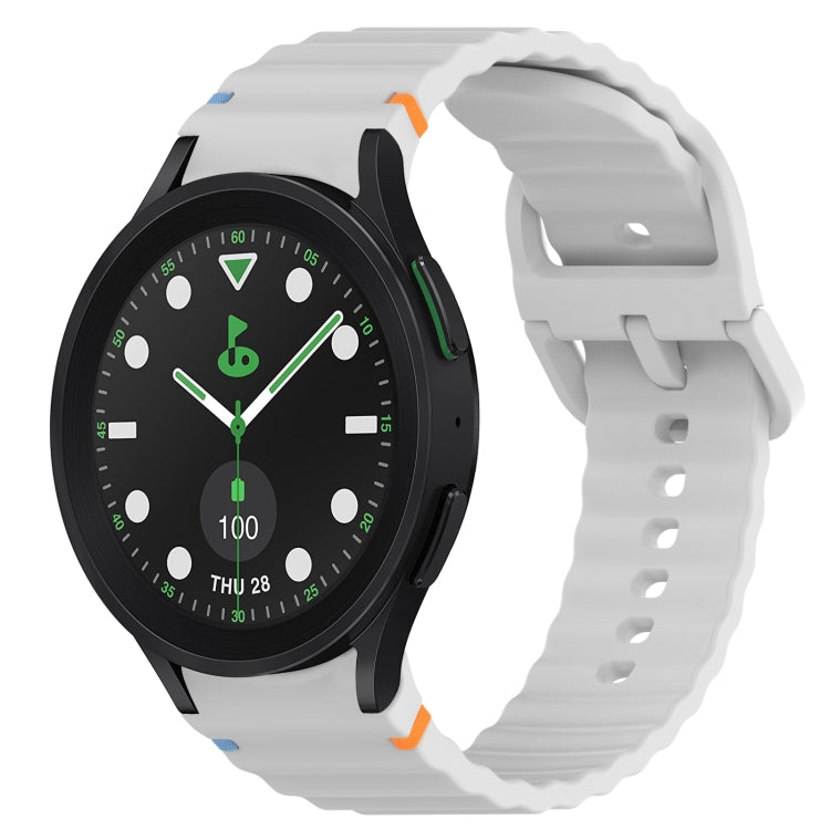 Wavy Grain Stitched Quick Release Silicone Watch Band, Series 2