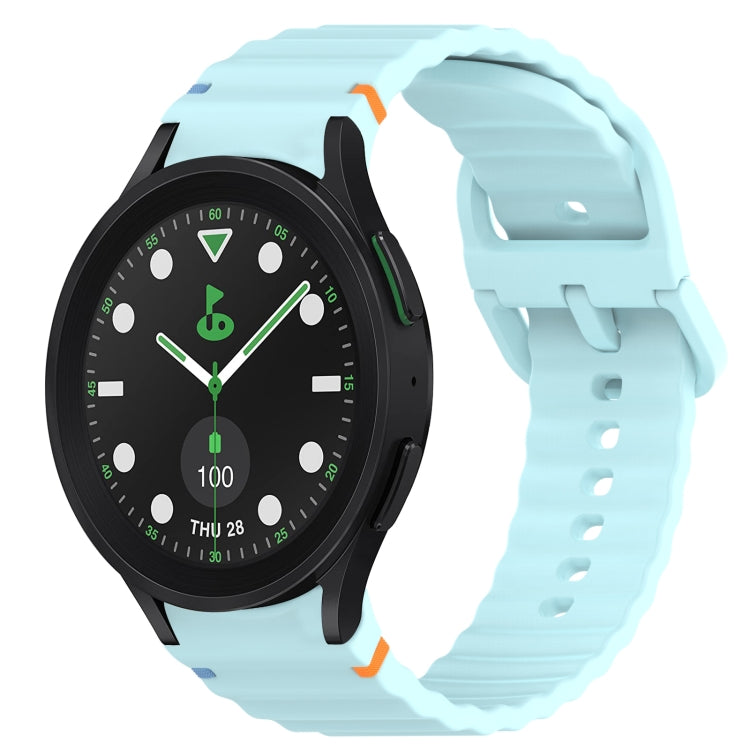 Wavy Grain Stitched Quick Release Silicone Watch Band, Series 2