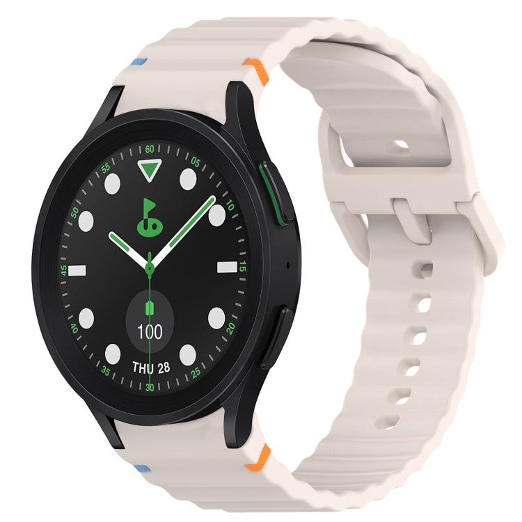 Wavy Grain Stitched Quick Release Silicone Watch Band, Series 2