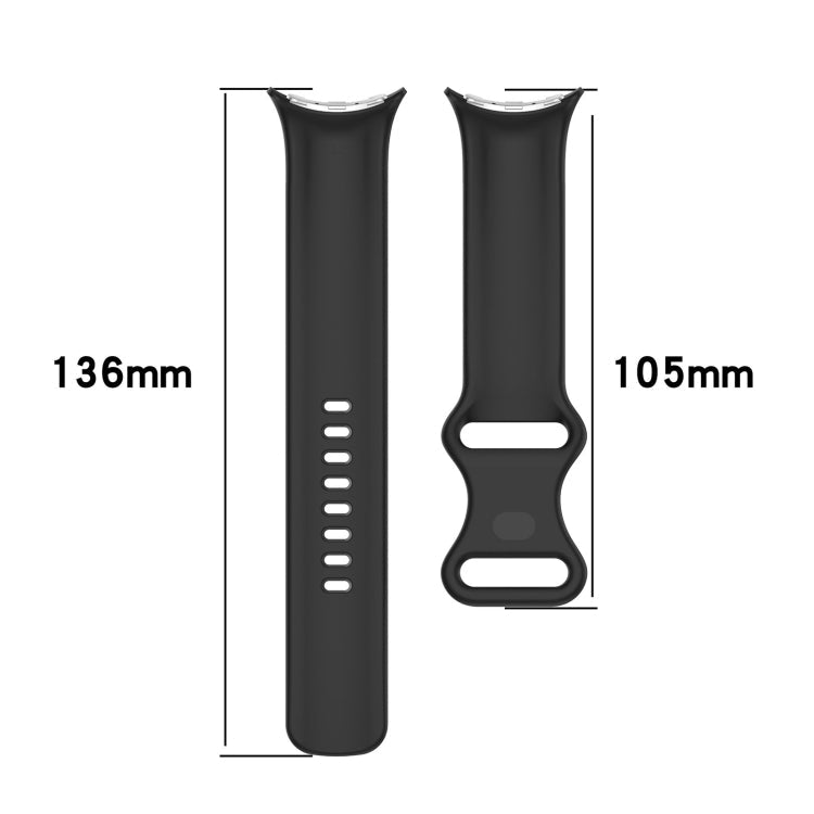 Butterfly Color Buckle Silicone Watch Band, Size: L