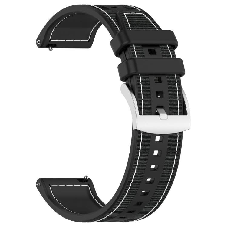 Hybrid Nylon Braid Silicone Watch Band