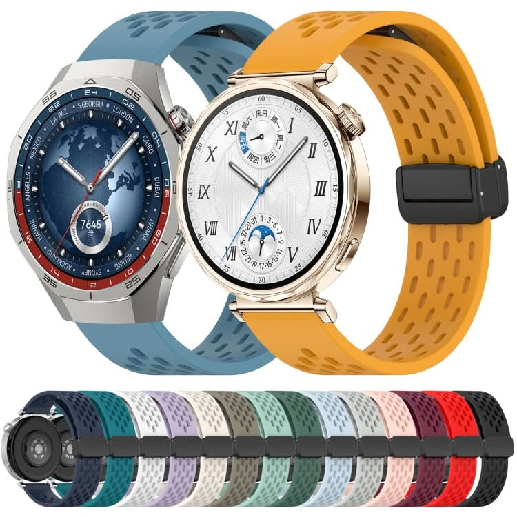 Folding Magnetic Buckle Silicone Watch Band, Series 4