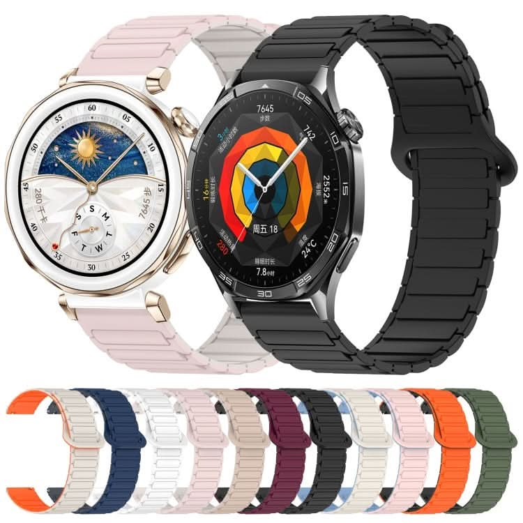 Two Color Magnetic Buckle Silicone Watch Band, Series 1