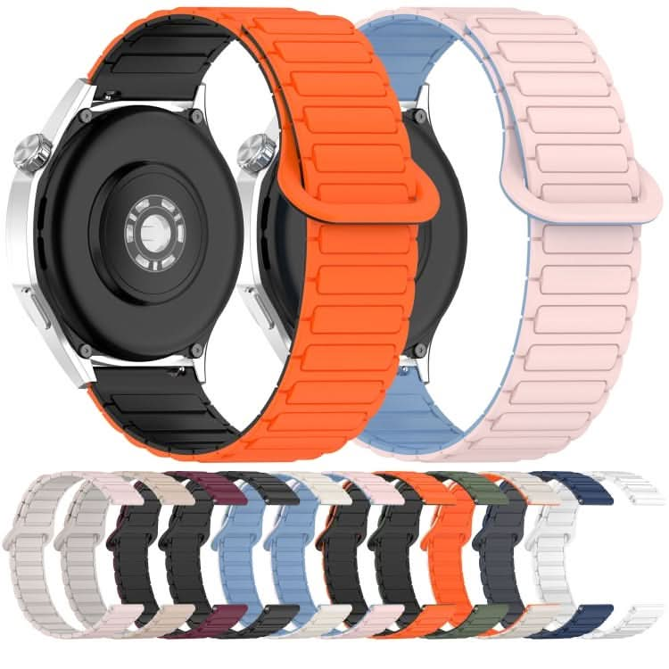 Two Color Magnetic Buckle Silicone Watch Band, Series 1