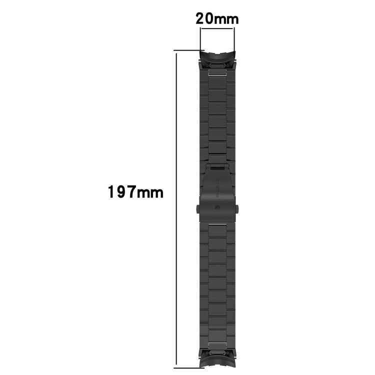 Three Beads Button Quick Release Metal Watch Band