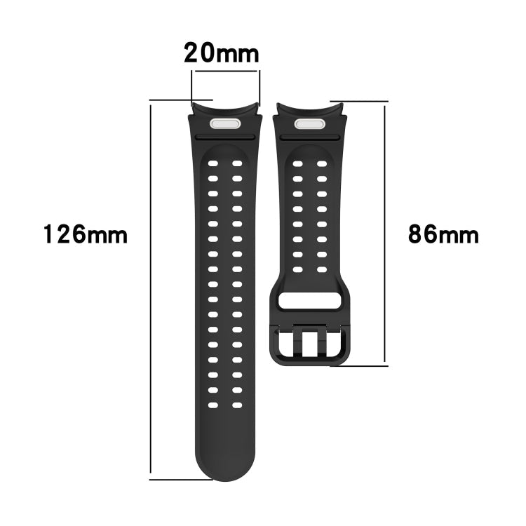 Diplopore Button Quick Release Silicone Watch Band, Series 1