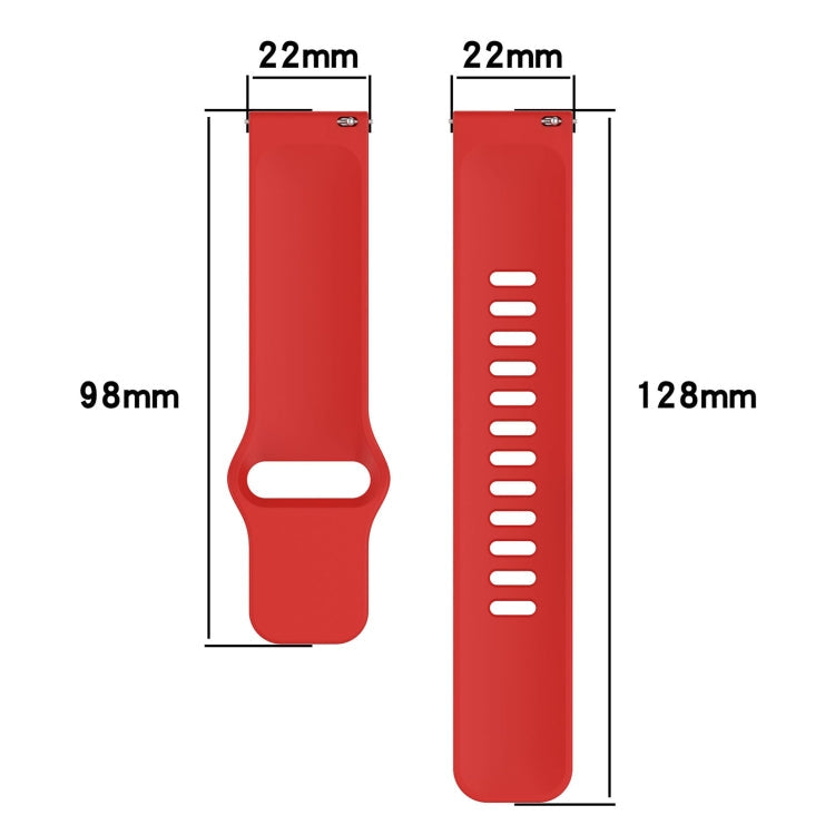 Youth Version Solid Color Quick Release Silicone Watch Band