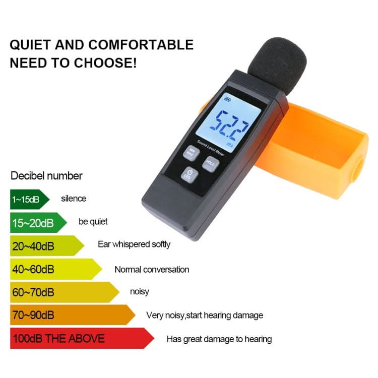 RZ1359 Digital Sound Level Meter DB Meters Noise Tester in Decibels LCD Screen My Store