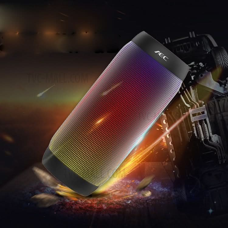 BQ615 PRO Colorful LED Wireless HiFi Stereo Speaker, Combines Bluetooth + TF card player + FM radio + AUX + NFC