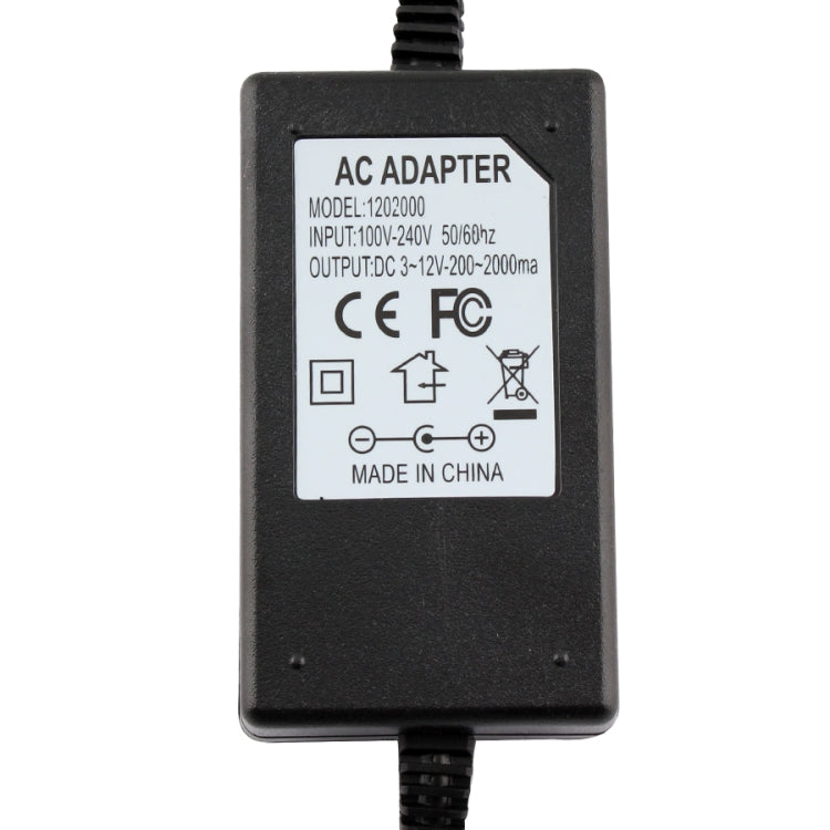 12V Adjustable Power Supply Adapter AC DC 3V - 12V 2A 24W Universal Charger Voltage Regulator Driver