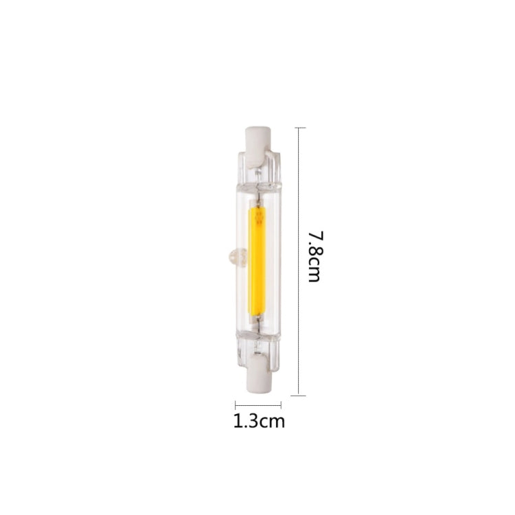 R7S 5W COB LED Lamp Bulb Glass Tube for Replace Halogen Light Spot Light,Lamp Length: 78mm My Store