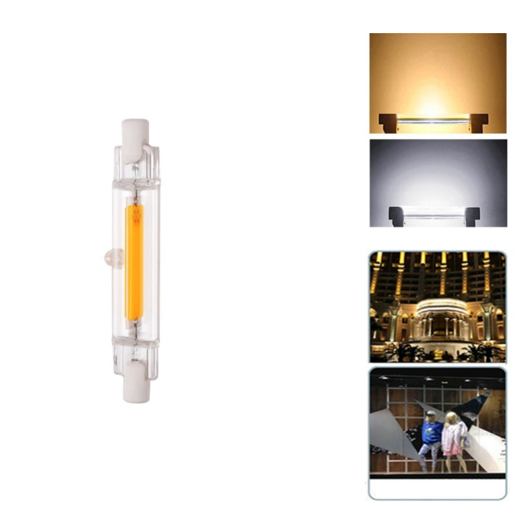 R7S 5W COB LED Lamp Bulb Glass Tube for Replace Halogen Light Spot Light,Lamp Length: 78mm My Store