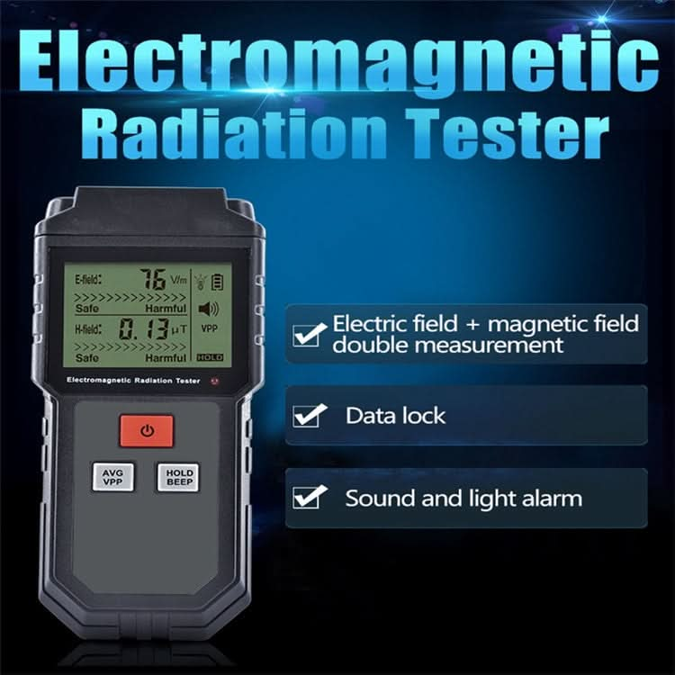 RZ825 Electromagnetic Radiation Tester Portable Digital Liquid Crystal Electromagnetic Field EMF Meter Measuring Instrument For Computer Mobile Phone My Store