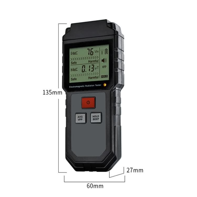 RZ825 Electromagnetic Radiation Tester Portable Digital Liquid Crystal Electromagnetic Field EMF Meter Measuring Instrument For Computer Mobile Phone My Store