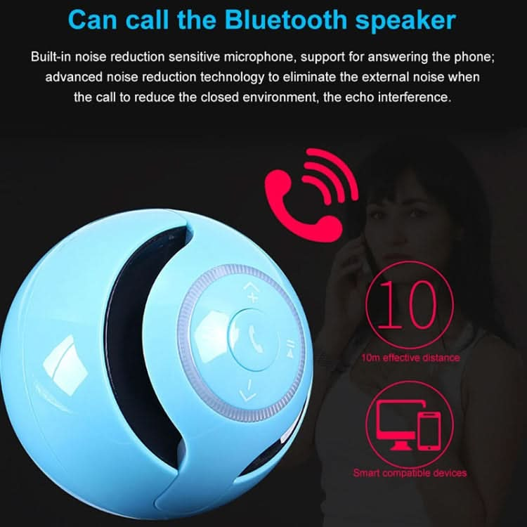 T&G A18 Ball Bluetooth Speaker with LED Light Portable Wireless Mini Speaker Mobile Music MP3 Subwoofer Support TF