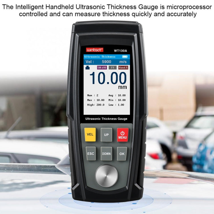 WT130A  Digital Ultrasonic Thickness Gauge Meter Tester USB Charging Digital Thickness Metal Tester High Precision