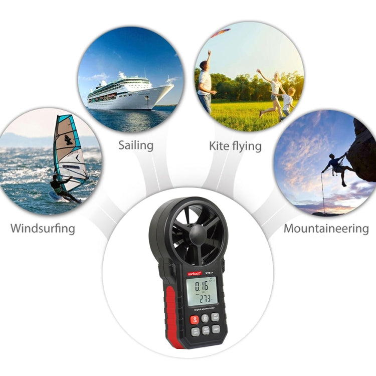 WT87A Portable Anemometer Thermometer Wind Speed Gauge Meter My Store