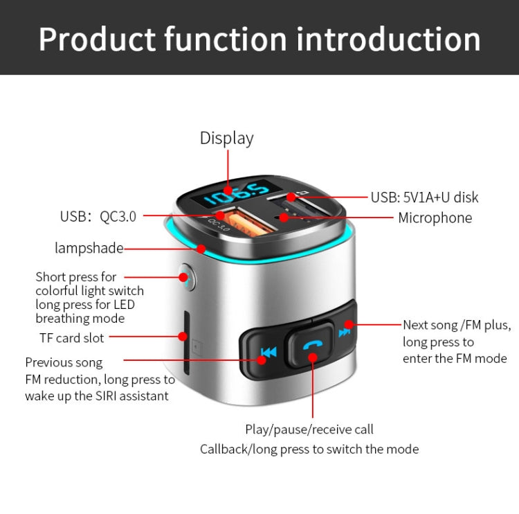 BC41 Multi-Functional MP3 Player, Bluetooth Receiver, USB Charger, Automobile Cigarette Lighter ÎҵÄÉ̵ê