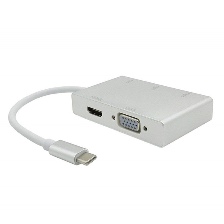 USB C в HDMI VGA USB концентратор адаптер 5 в 1 USB 3.1 конвертер для ноутбука для MacBook, ChromeBook Pixel, Huawei MateBook