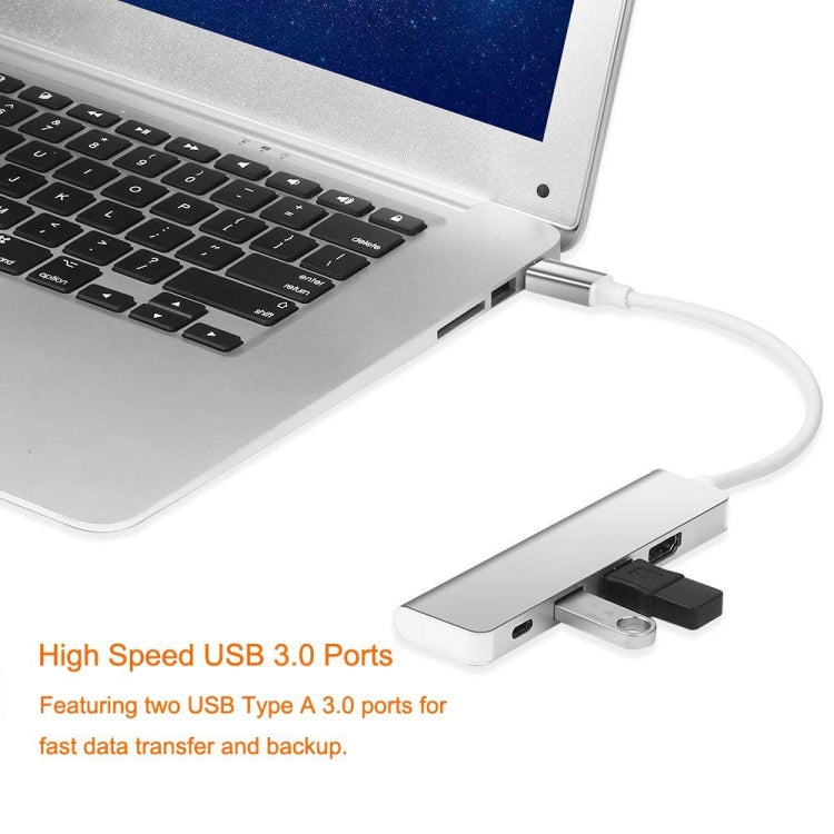 4 in 1 Type C Hub with HDMI  USB 3.0 Adapter for MacBook Hub USB Computer Peripherals USB Type C HDMI for MacBook Pro Air My Store