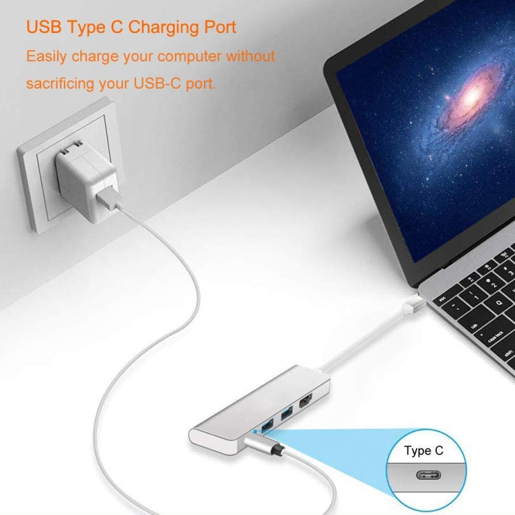 4 in 1 Type C Hub with HDMI  USB 3.0 Adapter for MacBook Hub USB Computer Peripherals USB Type C HDMI for MacBook Pro Air My Store