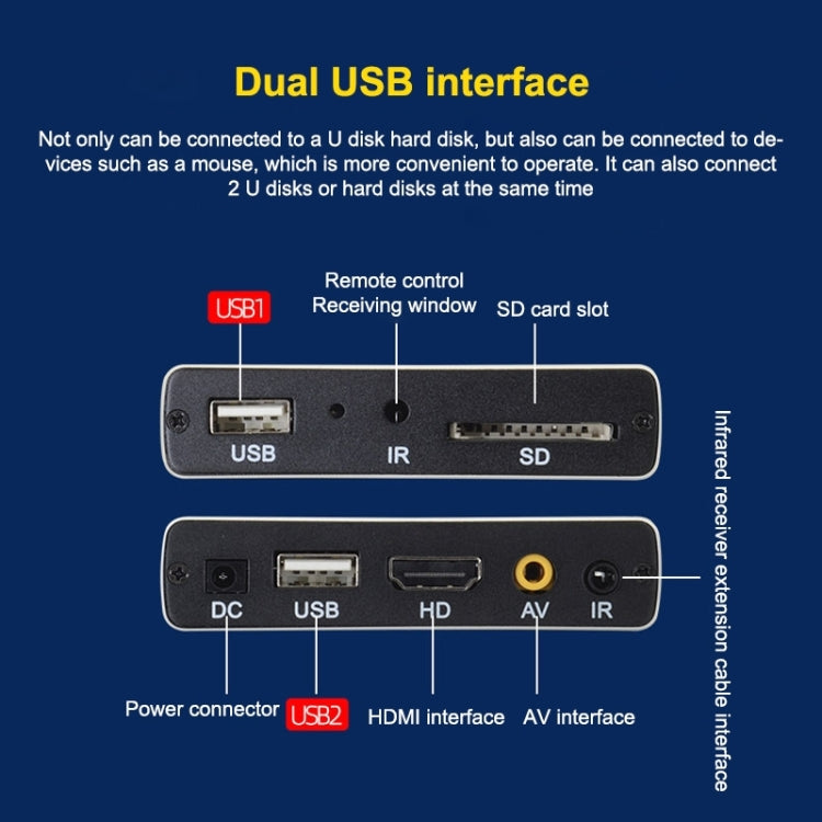 JEDX 4K HD Player Single AD Machine Power on Automatic Loop Play Video PPT Horizontal And Vertical Screen U Disk SD Play Reluova