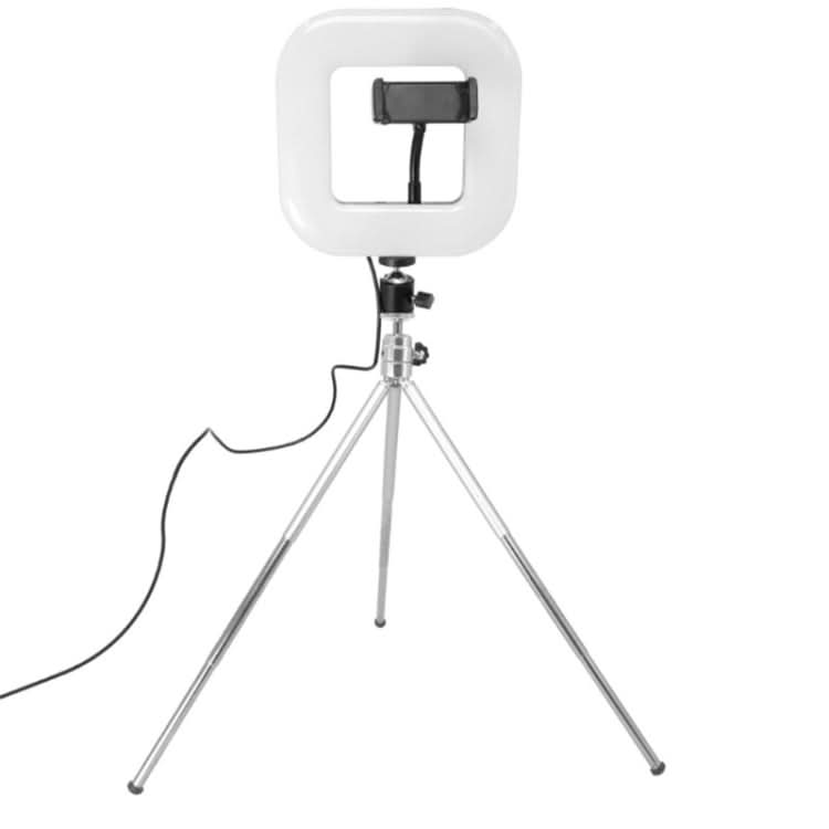 Dimmable LED Square Light With Tripod Net Red Live Fill Light Phone Holder My Store