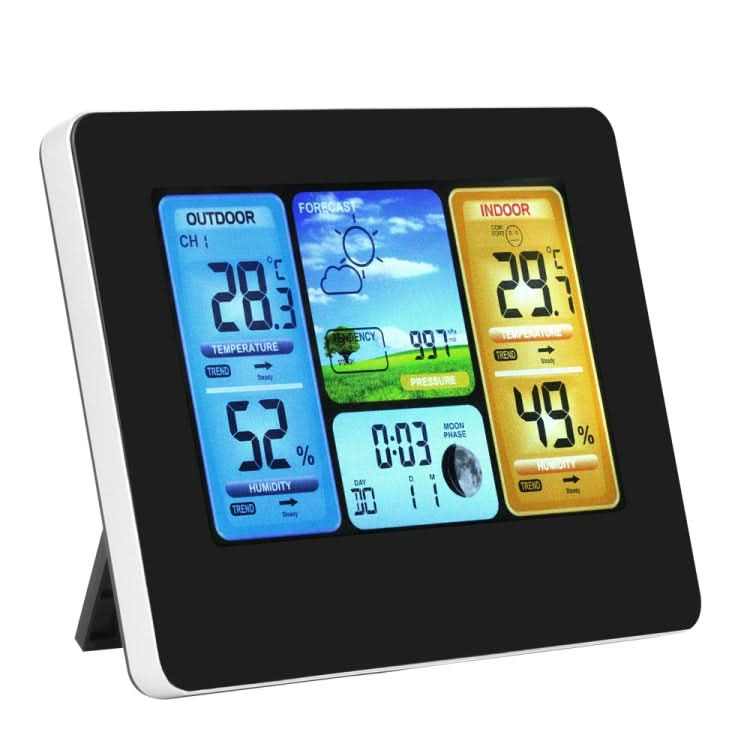 FJ3373   Weather Station Wireless Indoor Outdoor Sensor Multifunction Thermometer Hygrometer Digital Alarm Clock Barometer Forecast Reluova