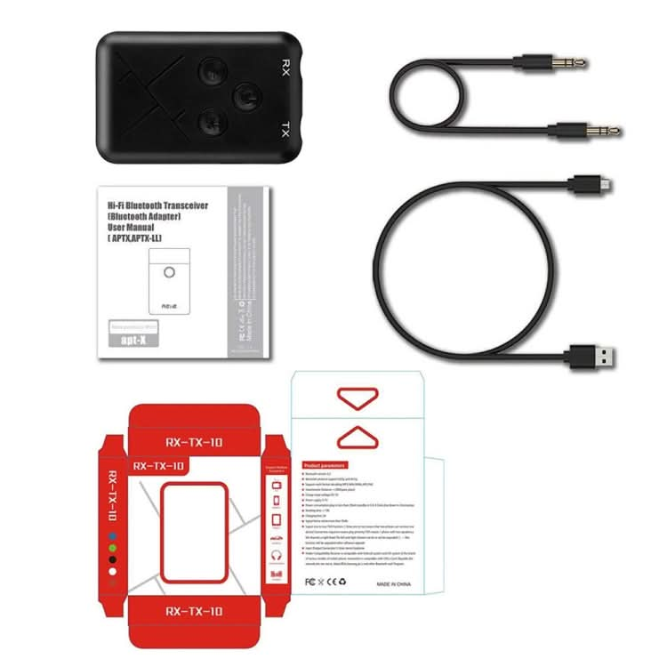 JDEX-TX10 Wireless 2-in-1 3.5mm Bluetooth 4.2 Audio Receiver And Transmitter Adapter