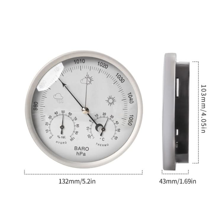 THB9392  Wall Mounted Digital Thermometer Hygrometer Household High Accuracy Pressure Gauge Air Weather Instrument Barometer Reluova