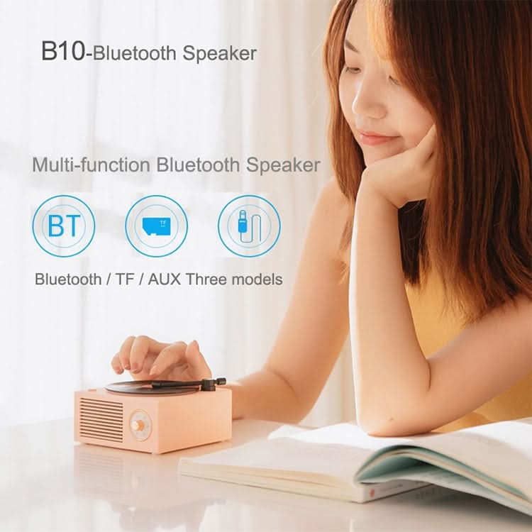 X10 Atomic Bluetooth Speakers Retro Vinyl Player Desktop Wireless Creative Multifunction Mini Stereo Speakers