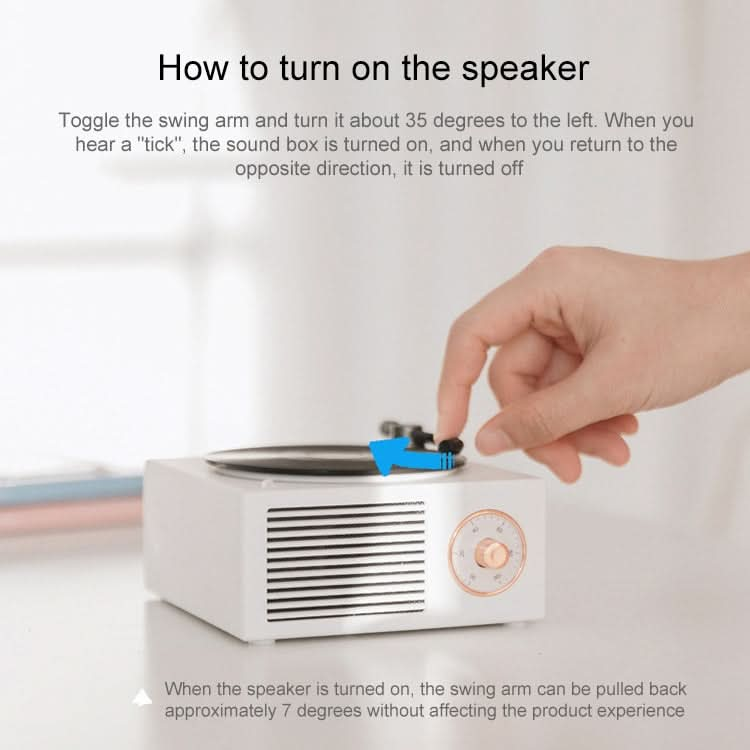 X10 Atomic Bluetooth Speakers Retro Vinyl Player Desktop Wireless Creative Multifunction Mini Stereo Speakers