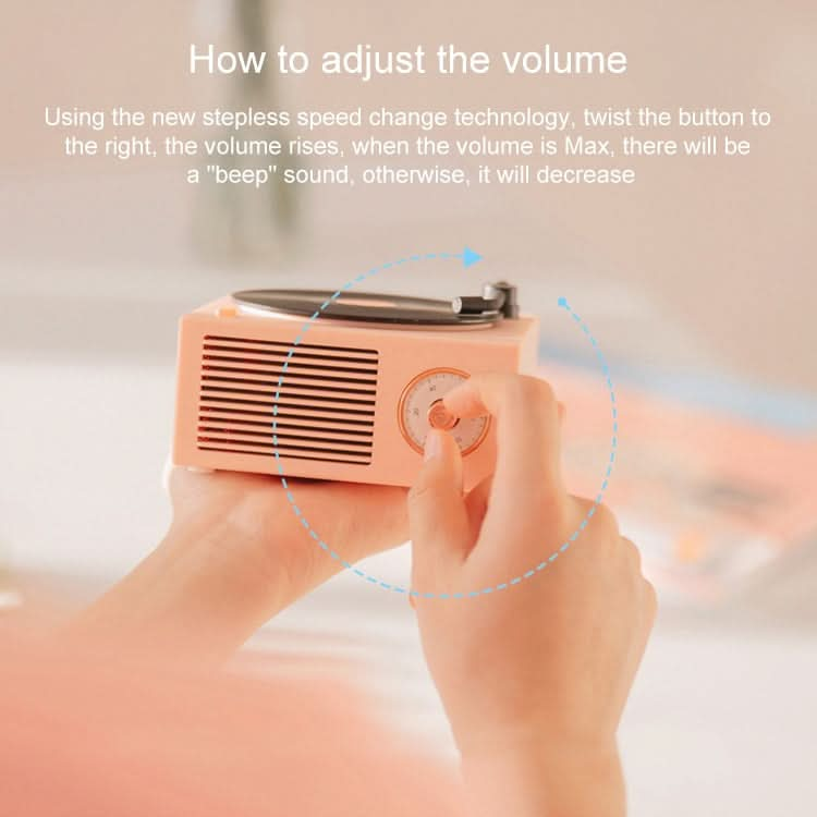 X10 Atomic Bluetooth Speakers Retro Vinyl Player Desktop Wireless Creative Multifunction Mini Stereo Speakers