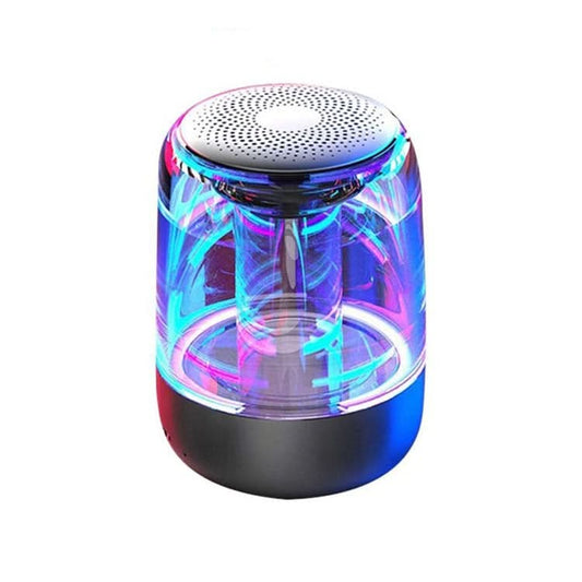 C7 Bluetooth 5.0 Speaker Transparent LED Luminous Subwoofer TWS 6D Surround HIFI Stereo Cool Audio